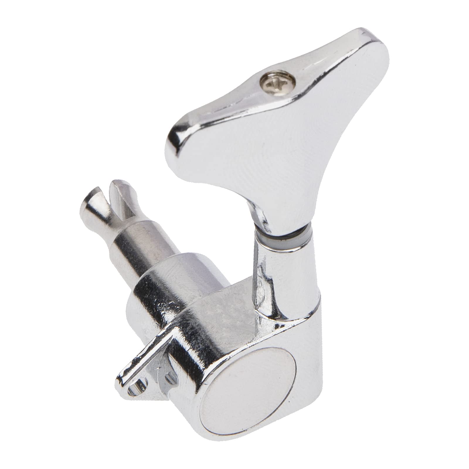 4Pcs Yootones Sealed Bass Tuning Pegs Machine Heads 2R2L Compatible with Electric Bass Tuners Replacement Parts (Silver)